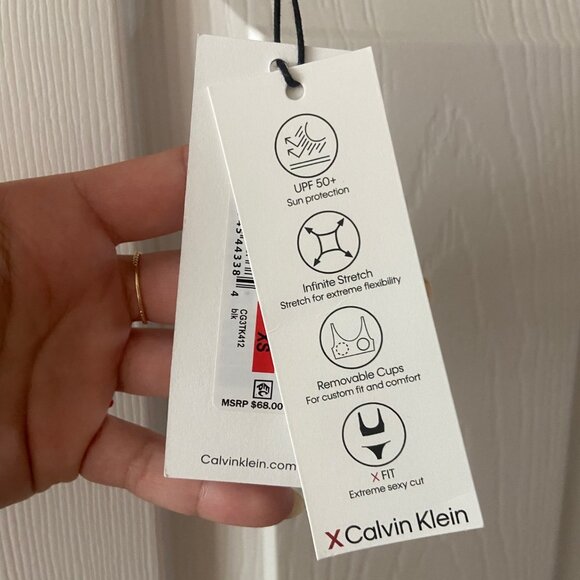 BNWT Calvin Klein Swimsuit Top XS - Picture 2 of 3